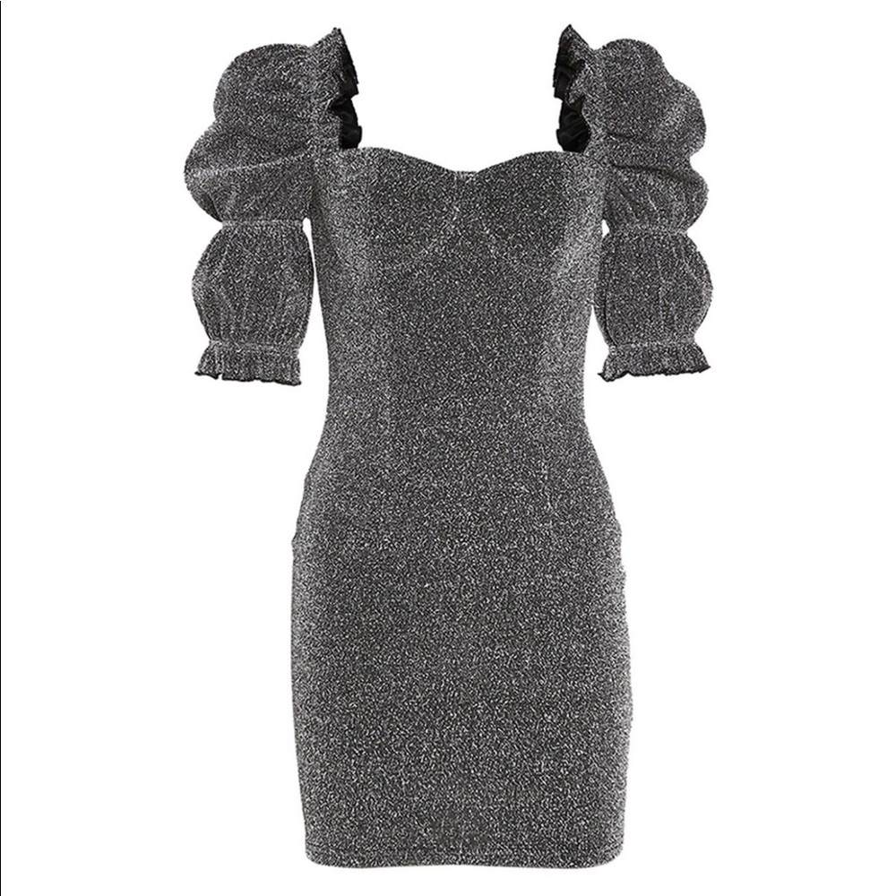 Zemeta (dolls kill) champagne sparkly dress